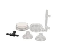 Haofy Raffineur D'Oxygène pour Aquarium, Diffuseur de Pierre à Bulles à Faible Bruit pour Oxygène Dissous, Applicable aux Aquariums de Bureau à Domicile, Verre Transparent, 1,4 Pouces