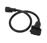 Haofy Rallonge de Remorque à 7 Voies de 8 Pieds avec Faisceau de Câbles de 3 Pieds, Gaine en PVC Résistante aux Intempéries pour Camping-Car, Camping-Car, Utilisation en Extérieur