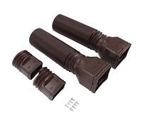 Haofy Rallonge de Tuyau de Descente de Gouttière en PVC Flexible en Accordéon pour Gouttières de 7,6 X 10,2 Cm - Protection des Fondations, Préservation de la Pelouse, Installation sans Outil (#13)