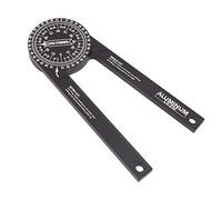 Haofy Rapporteur de Scie à Onglet en Aluminium 18,5 Cm, 360 Degrés, Antirouille, pour le Travail du Bois - Échelles Gravées au, Outil de Mesure de Précision pour les Projets de Menuisier et de