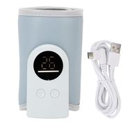 Haofy Réchauffeur de Biberon Portable USB Powered 18 W Chauffage Rapide Température Réglable Température Universelle Travel Milk Plus Réchauffée pour les Bouteilles de Type 1, Formule (BLUE)