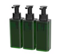 Haofy Récipient de Liquide Triple à Montage Mural avec Pompe étanche capacité Totale de 1140 ML pour L'organisation de la Cuisine et de la Douche de Salle de Bain (Vert foncé)