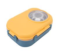 Haofy Récipient étanche de Compartiment D'acier Inoxydable de Boîte à Déjeuner de de 1450ml pour des étudiants, Forme Nouvelle D'appareil-photo (YELLOW)