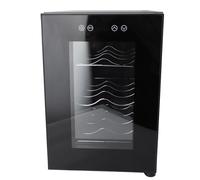 Haofy Refroidisseur à Vin avec Affichage LED, 6 Bouteilles, capacité de 13 L, Alimentation 12 V, Stockage à 3 Couches, Cave à Vin Portable pour Cuisine, Appartement, Camping-car (Prise