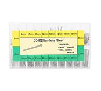 Haofy Regarder des Broches en Acier Inoxydable du Bracelet, Une variété de Tailles, Une Trousse d'outils Portable avec Boîte en Plastique Organisée, pour la Réparation de la Bande Domestique