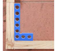 Haofy Règle à Angle Droit en Alliage D'aluminium à 90 Degrés avec Marquage pour des Projets de Menuiserie Précis 0-100 Mm Idéal pour les Menuisiers et les Artisans Bleu