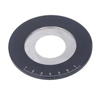 Haofy Règle de Modèle Rond de Conception étendue de Fabricant de Dessin de Cercle Rotatif pour le Bricolage de Travail du Bois, Alliage D'aluminium 4.92 Pouces Noir