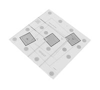 Haofy Règle de Quilting, Log Cabin Quilt Ruler Acrylique Transparent Quilting Ruler Creative Grids Log Cabin Trim Tool (10 Pouces)