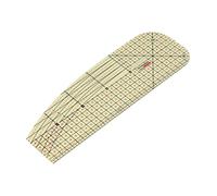 Haofy Règle D'ourlet Chaude, Outil de Mesure de Repassage Résistant à la Chaleur pour les Ateliers de Couture et les Amateurs de Bricolage, Règle de Repassage Domestique en Plastique (HR3010)