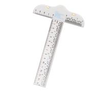 Haofy Règle en T avec échelle en Pouces et CM, en Acrylique Transparent, Règle de Dessin de 12 Pouces pour l'art, l'encadrement, 'artisanat, les Projets Scolaires et le Bureau