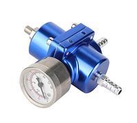 Haofy Régulateur de Pression de Carburant Réglable avec Jauge Améliorez L'accélération Pression Stable pour le Kit FPR Universal Uniniversal Aluminium Alloyinclut le Support et les (BLUE)