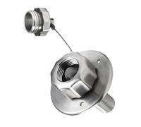 Haofy Remplacement d'entrée d'eau de Camping-Car, Accessoire en Acier Inoxydable avec Clapet Anti-Retour pour Bride de 3 Pouces, Idéal pour Les Camping-Cars et Les Activités de Plein Air