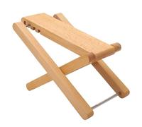 Haofy Repose-pieds de Guitare en Bois d'érable Massif, Tabouret Pliable Réglable avec 4 Positions de Hauteur pour la Pratique et la Performance