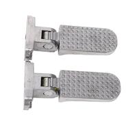 Haofy Repose-Pieds Pliables en Alliage D'aluminium pour Moto, Pédale Pliante Robuste pour Vélos électriques, Pédales Antidérapantes pour Vélos de Montagne, Ajustement Universel pour de Route, 1 Paire