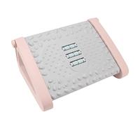 Haofy Repose-pieds Sous le Bureau 6 Hauteurs Réglables avec Texture de Massage et Repose-pieds Ergonomique à Roulettes pour le Travail de Bureau, la Détente dans le Salon, un Usage Quotidien (Rose)