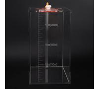 Haofy Réservoir de Titrage en Acrylique Transparent, Réservoir de Pompe Doseuse 2,5 L, Récipient à Connexion Rapide avec Structure Stable et Visualisation Claire, pour Les Utilisateurs du Système de