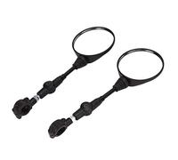 Haofy Rétroviseur Latéral de Mm, Excellente Fonction, Grande Zone de Visualisation pour NSS300 125, Métal, ABS, Verre, 2 X Supports