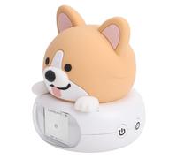 Haofy Robot de Bureau IA, Robot Conversationnel Intelligent avec Commandes Vocales, Veilleuse pour Chambre d'enfant, Assistant Domestique 3,82 Pouces (Chienne)