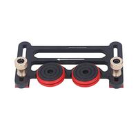 Haofy Rouleau D'alimentation de Scie de Table de Haute Précision à Double Roulement de Roue pour Outils de Travail du Bois, Rouleau de Guidage de Inventory/Share Noir en Alliage D'aluminium pour