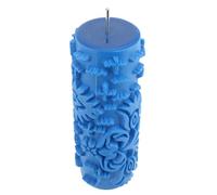 Haofy Rouleau D'art Décoratif à Motifs, Conception de Surface Unique pour Courtepointes en Tissu Mural pour Projet de Bricolage, Caoutchouc Bleu (caoutchouc 3)