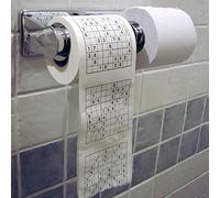 Haofy Rouleau de Papier Toilette Sudoku Amusant, Feuilles Matelassées Douces, de Salle de Bain Unique pour les Amateurs de Puzzle et le Plaisir en Famille (Comme montré)