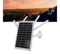 Haofy Routeur WiFi Solaire Extérieur 12W Panneau Solaire 18000mAh Batterie 300 Mbps 4G Modem LTE avec Fente SIM Slot IP66 Imperméable pour Le Camping RV Hors Réseau (Antennes Noires)