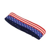 Haofy Ruban Patriotique de 6,5 Cm de Largeur et 10 M de Longueur avec Motif étoiles et Rayures pour le 4 Juillet, le Jour Commémoratif, les Décorations de la Fête des Présidents, les Paniers de