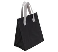 Haofy Sac à Déjeuner Isotherme Intérieur Spacieux pour 2-3 Repas, étanche avec Double Poignée pour le Travail, Pique-nique, Voyage (BLACK)