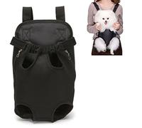 Haofy Sac à Dos de Transport pour Animaux de Compagnie pour Chiens de Petite et Moyenne Taille, Pattes vers l'avant, approuvé par Les Compagnies Aériennes, en Nylon, Voyage, Randonnée, avec Sangles