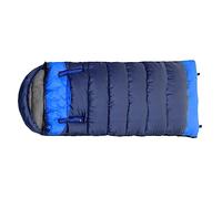 Haofy Sac de Couchage Chaud Portable D'extérieur, avec Trous de Fermeture éclair sur Les Bras, pour Le Camping, Matériau Respirant, pour Adultes (Bleu L)