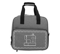 Haofy Sac de Rangement Durable pour Machine à Coudre, Grande capacité, Conception à Poches Multiples, étui de Transport pour Machine à Coudre pour Accessoires de Couture, Tissu Oxford (Grey)
