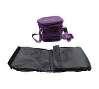 Haofy Sac de Rangement pour Bols en Cristal, étui pour Bols à Musique en Tissu Bien rembourré avec Double Fermeture éclair et Poignée Portable pour Chantants (10po Pur Violet)