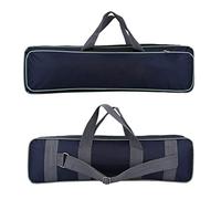 Haofy Sac de Rangement pour Canne à Pêche, capacité de 48cm, Tissu Oxford, Sangle Réglable, Compartiment pour Boîte à Matériel