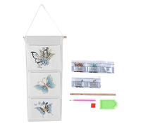 Haofy Sac de Rangement Suspendu Pliable et étanche avec 3 Compartiments, Poche de Rangement Respirante pour Placard Mural pour L'organisation de la Cuisine