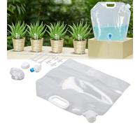 Haofy Sac D'eau pour Plantes, Sac D'irrigation Goutte à Goutte de 10 L avec 5 Goutteurs Réglables en Forme de Fleur, Tuyau D'eau de 16,4 Pieds pour Plantes Succulentes, Arbres