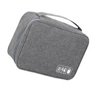 Haofy Sac électronique de Voyage, étui de Rangement de Séparation pour Câbles de Données et Chargeurs 7.4oz pour Une Vie Organisée (Grey)