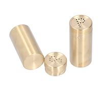 Haofy Salières en Acier Inoxydable 2 Pièces, Conception de Salières, Distribution Contrôlée, Parfaites pour la Cuisine et la Table à Manger (Or (deux SP))