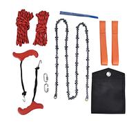 Haofy Scie à Chaîne à Corde Manuelle de 53 Pouces avec Dents Double Face pour une Rapide, Conception Pliable pour Branches d'arbre, Petites Branches, Troncs Moyens, Travaux de Cour, Utilisation en