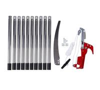 Haofy Scie à Perche Légère pour Tailler les Arbres, Sécateur Manuel Réglable Long Manche en Acier Inoxydable de 3 14 Pieds avec Ciseaux, Branches Hautes Branches Jardin et Cour