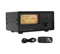 Haofy Sélecteur de Haut-Parleur Amplificateur 200W, Commutateur Séparateur, Compteur de Niveau VU, Séparateur Audio pour Audiophiles, Télécommande