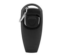 Haofy Sifflet Clicker pour Entraîneur de Chiens, Porte-clés écologique D'aide à L'obéissance des Chats, Rouge, Taille 2.9x1.4x0.8 Pouces, pour Les Propriétaires d'animaux de Compagnie (Black)