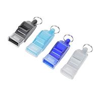 Haofy Sifflet de Dauphin Haute Fréquence, Son Clair et Fort pour Les Officiels Sportifs, Ensemble de 4 Pièces, Compact, 2,5x1 Pouces, Plastique ABS Léger, Activités d'équipe Idéales, Jeux de Football