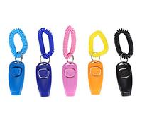 Haofy Sifflet pour Chien avec Clicker, Aide à l'entraînement en Plastique Durable pour Le Rappel et l'obéissance dans Toutes Les Races