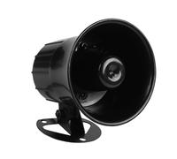 Haofy Sirène d'alarme 12 V, Klaxon Filaire 110 DB avec Boîtier ABS Ignifuge pour Systèmes de sécurité Domestique Fournissant des Alertes Sonores Claires dans Les Garages, Balcons et Portes à 2,5