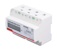 Haofy Smart Indicator Light 7p Energy Mesurer Dispositif pour 3 Phase 4 Wire LCD Affichage, Dispositif de Mesure de L'énergie KWH à 35 Mm DIN KWH adapté à la Maison