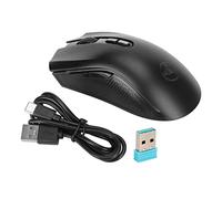 Haofy Souris de Bureau, 30IPS 4800FPS, pour Ordinateur Portable, Ultra Fine, Plug and Play, Conception Ergonomique, 800 à 4800DPI, 2.4G, sans Fil, pour Les Voyages (Noir)