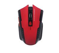 Haofy Souris de Jeu 2,4 GHz, Conception Ergonomique, Souris de Jeu sans Fil Facile à Transporter pour Le Travail et Les Jeux (Rouge)