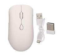 Haofy Souris sans Fil Silencieuse, 2,4 G et 5.2, Conception Ergonomique avec 1600 DPI, Parfaite pour Une Utilisation au Bureau et à la Maison (White)