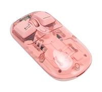 Haofy Souris Transparente avec Double Connexion 2.4G et BT5.0 pour Bureau, Éclairage RVB Personnalisable, Capteur 3 Vitesses, Charge Type-C 400mAh pour Travail, Gaming, Espace de Travail Domestique