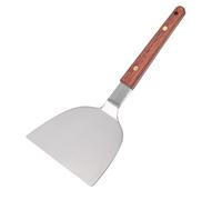 Haofy Spatule de Barbecue en Acier Inoxydable avec Tête Flexible, capacité de 2 Kg et Manche en Bois pour Steak de Poisson - Outil de Grill Extérieur pour la Maison, la Cuisine, le Camping, le (105MM)